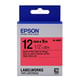 Epson LK-4RBP Fita preto sobre vermelho pastel 12mm (C53S654007) | EPSLK-4RBP