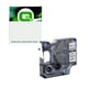 Q-Nomic S0718580 / 18443 IND Rhino fita vinil preto sobre branco | QNS0718580