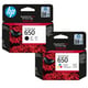 HP 650 Pack Poupança tinteiro preto + cor | HPB-650