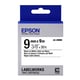 Epson LK-3WBN Fita preto sobre branco 9mm (C53S653003) | EPSLK-3WBN