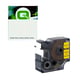 Q-Nomic S0720980 / 53718 D1 poliéster texto preto sobre amarelo 24mm | QNS0720980