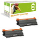 Q-nomic TN-2210 Pack duplo toner preto | QNB-TN2210BK2X