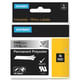 Dymo 1805441 IND Rhino fita poliester permanente preto sobre metálico 6 mm | DYM1805441