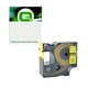 Q-Nomic 1805444 IND RHINO termo retrátil texto preto sobre amarelo 22mm | QN1805444