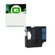 Q-Nomic 40916 fita preta sobre azul (9mm X 7m) | QN40916