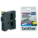 Brother TX-641 fita preto sobre amarelo 24mm | BROTX-641