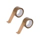 Pack x2: Fita de embalagem castanha | 50mm x 66M