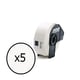 Pack x 5: Q-Nomic DK-11201 Etiqueta pré-cortada (Papel) 29x90 mm | QNB-DK-11201