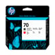 HP 70 (HP C9409A) Cabeça de impressão preto mate-vermelho | HPC9409A