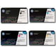 HP 504 (CE250) Pack toners 4 cores | HPB-CE250X123