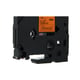 Q-Nomic TZe-B31 fita 12mm texto preto sobre laranja fluorescente (5M) | QNTZe-B31