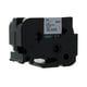 Q-Nomic TZe-M961 fita metalizada 36mm texto preto sobre prateado (8M) | QNTZe-M961