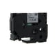 Q-Nomic TZe-141 fita 18mm texto preto sobre transparente (8M) | QNTZe-141