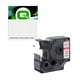 Q-Nomic 53715 (S0720950) fita  poliéster vermelho sobre branco 24mm | QNS0720950