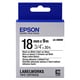 Epson LK-5WBW Fita preto sobre branco fixação forte 18mm (C53S655012) | EPSLK-5WBW