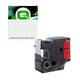 Q-Nomic S0720970 / 53717 D1 poliéster texto preto sobre vermelho 24mm | QNS0720970