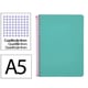 Caderno Espiral Quarto | Quadriculado 4 mm | 90 g | Capa dura | Turquesa