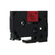 Q-Nomic TZe-421 fita 9mm texto preto sobre vermelho (8M) | QNTZe-421