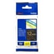 Brother TZe-334 fita 12mm texto dourado sobre preto (8M) | BROTZe-334