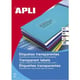 Apli Etiquetas | 210 x 297 mm Transparentes resistentes 20 etiquetas