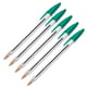 PACK x5: Caneta BIC Cristal Verde | Transparente | 0.4mm