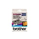Fita Brother TX-B51 texto preto sobre laranja fluorescente 24mm | BROTXB51
