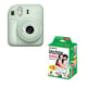 Fujifilm instax mini 12 Verde Pack câmara + Papel foto