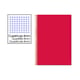 Caderno Espiral Folio | 80F | Quadricula 4mm | Capa Dura | 75gr | Vermelho