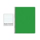 Caderno Espiral Folio | 80F | Pautado Horizontal | Capa Mole | 60gr | Verde