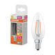Osram lâmpada LED E14 B35 filamento luz quente regulável 1.8 W | 25 W