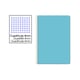 Caderno Espiral Folio | 80F | Quadricula 4mm | Capa Dura | 75gr | Celeste