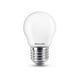 Lâmpada Philips LED E27 | bola mate | luz quente | 6,5 W