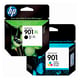 HP 901 Pack preto XL + HP 901 tri-color | HPB-901XL-BC