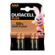 Duracell Plus AAA/LR03/MN2400 | Pilhas Alcalinas | 4 unidades