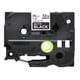 Brother TZe-M365 fita laminada texto branco sobre preto mate 36mm | BROTZEM365