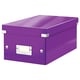 Leitz 6042 WOW Caixa de Armazemento DVDs Roxa Metalizado | Para 20 DVDs