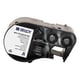 Brady M4C-375-595-WT-BK fita de vinil preto sobre branco 9,53 mm x 7,62 m | BRAM4C-375-595-WT-BK