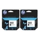 HP 302 Pack 2 tinteiros preto | HPB-302BK