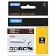 Dymo RHINO 1805418 vinil texto branco sobre castanho 19mm | DYM1805418