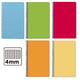 PACK x5: Folha de Caderno em Espiral | 80H | Grelha de 4mm | Brochura| 60gr