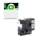 Q-Nomic S0720900 / 45810 D1 poliéster texto branco sobre transparente 19mm | QNS0720900