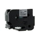 Q-Nomic TZe-161 fita 36mm texto preto sobre transparente (8M) | QNTZe-161