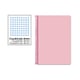Caderno Espiral Folio | 80F | Quadricula 4mm | Capa Dura | 75gr | Rosa
