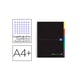 Caderno Espiral Oxford Folio  Black'n Colors | 100H | Quadricula 5mm | Capa Extradura | Várias cores