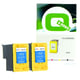 Q-Nomic Pack 110 (CB304AE) 2 tinteiros cor | QNB-CB304BK2X
