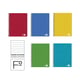 PACK x5: Caderno Espiral Folio | 80F | Pautado Horizontal | Capa Mole | 60gr