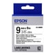 Epson LK-3WBW fita preto sobre branco fixação forte 9mm (C53S653007) | EPSLK-3WBW