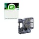 Q-Nomic S0720770 D1 poliéster texto preto sobre transparente 6mm | QNS0720770