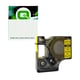 Q-Nomic 18056 (S0718310) IND Rhino termoretráctil preto sobre amarelo 12mm | QNS0718310