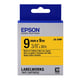 Epson LK-3YBP Fita preto sobre amarelo pastel 9mm (C53S653002) | EPSLK-3YBP